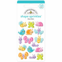 Doodlebug Design - Simply Spring Collection - Sprinkles - Self Adhesive Enamel Shapes - Little Critters