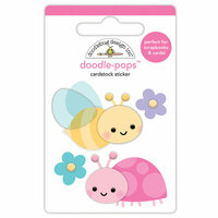 Doodlebug Design - Simply Spring Collection - Doodle-Pops - 3 Dimensional Cardstock Stickers - Bloomin' Bugs