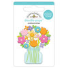 Doodlebug Design - Simply Spring Collection - Doodle-Pops - 3 Dimensional Cardstock Stickers - Bright Bunch