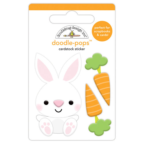 Doodlebug Design - Hoppy Easter Collection - Doodle-Pops - 3 Dimensional Cardstock Stickers - Baby Bunny