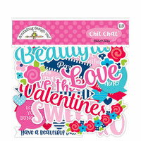Doodlebug Design - French Kiss Collection - Chit Chat - Die Cut Cardstock Pieces