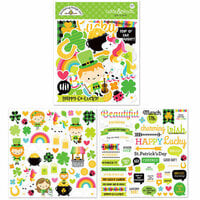 Doodlebug Design - Lots O' Luck Collection - Odds and Ends - Die Cut Cardstock Pieces