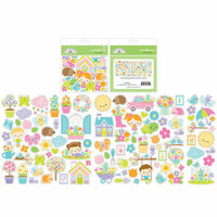 Doodlebug Design - Simply Spring Collection - Odds and Ends - Die Cut Cardstock Pieces