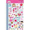 Doodlebug Design - French Kiss Collection - Cardstock Stickers - Mini Icons