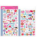 Doodlebug Design - French Kiss Collection - Cardstock Stickers - Mini Icons