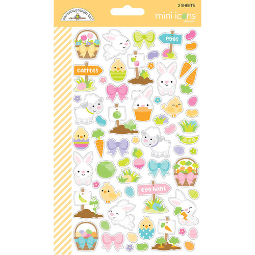 Doodlebug Design - Hoppy Easter Collection - Cardstock Stickers - Mini Icons