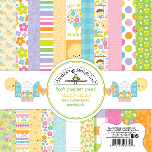 Doodlebug Design - Simply Spring Collection - 6 x 6 Paper Pad
