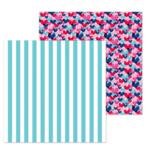 Doodlebug Design - French Kiss Collection - 12 x 12 Double Sided Paper - French Cafe