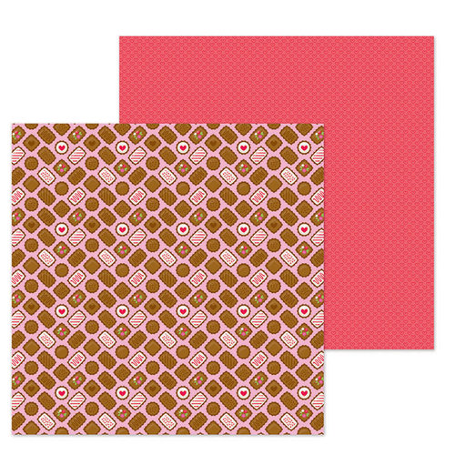 Doodlebug Design - French Kiss Collection - 12 x 12 Double Sided Paper - Bonbons