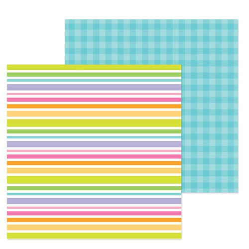 Doodlebug Design - Simply Spring Collection - 12 x 12 Double Sided Paper - Under My Umbrella