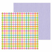 Doodlebug Design - Simply Spring Collection - 12 x 12 Double Sided Paper - Playful Plaid