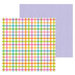 Doodlebug Design - Simply Spring Collection - 12 x 12 Double Sided Paper - Playful Plaid
