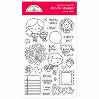 Doodlebug Design - French Kiss Collection - Clear Photopolymer Stamps - You're Sweet