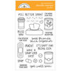 Doodlebug Design - So Much Pun Collection - Clear Photopolymer Stamps - Pill Better