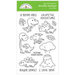 Doodlebug Design - So Much Pun Collection - Clear Photopolymer Stamps - Dino-mite!