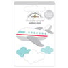 Doodlebug Design - I Heart Travel - Doodle-Pops - 3 Dimensional Cardstock Stickers - Jet Set