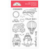 Doodlebug Design - I Heart Travel - Clear Photopolymer Stamps - Let's Getaway