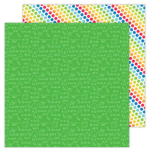 Doodlebug Design - School Days - 12 x 12 Double Sided Paper - Arithmetic