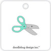 Doodlebug Design - Collectible Pins - Happy Scissors