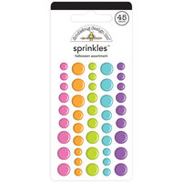 Doodlebug Design - Candy Carnival Collection - Stickers - Sprinkles - Self Adhesive Enamel Shapes - Halloween Assortment