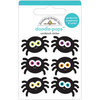 Doodlebug Design - Halloween - Candy Carnival Collection - Doodle-Pops - 3 Dimensional Cardstock Stickers - Silly Spiders