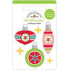 Doodlebug Design - Christmas Magic Collection - Doodle-Pops - 3 Dimensional Cardstock Stickers - Deck The Halls