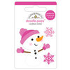 Doodlebug Design - Winter Wonderland Collection - Doodle-Pops - 3 Dimensional Cardstock Stickers - Crystal