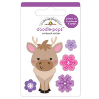 Doodlebug Design - Winter Wonderland Collection - Doodle-Pops - 3 Dimensional Cardstock Stickers - Hans