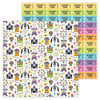 Doodlebug Design - Halloween - Candy Carnival Collection - 12 x 12 Double Sided Paper - Candy Carnival