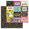 Doodlebug Design - Halloween - Candy Carnival Collection - 12 x 12 Double Sided Paper - Spook-tacular