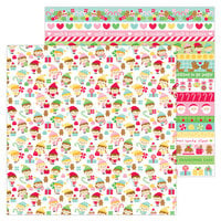 Doodlebug Design - Christmas Magic Collection - 12 x 12 Double Sided Paper - Little Helpers