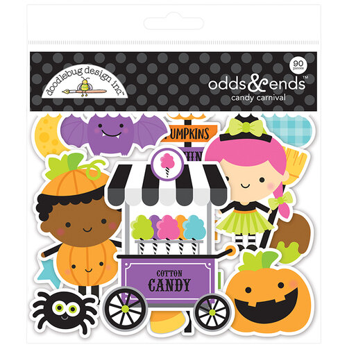 Doodlebug Design - Halloween - Candy Carnival Collection - Odds and Ends - Die Cut Cardstock Pieces