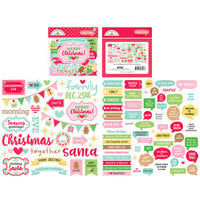 Doodlebug Design - Christmas Magic Collection - Chit Chat - Die Cut Cardstock Pieces