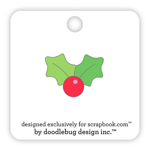 Doodlebug Design - Collectible Pins - Holly Berry