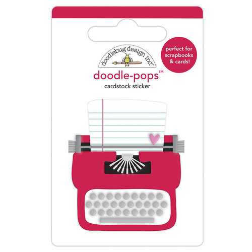 Doodlebug Design - Love Notes Collection - Doodle-Pops - 3 Dimensional Cardstock Stickers - Love Story