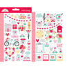 Doodlebug Design - Love Notes Collection - Cardstock Stickers - Mini Icons