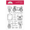 Doodlebug Design - Love Notes Collection - Doodle Stamps - Clear Photopolymer Stamps