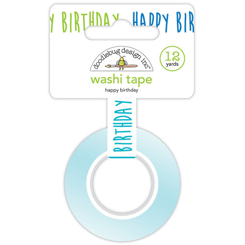 Doodlebug Design - Party Time Collection - Washi Tape - Happy Birthday