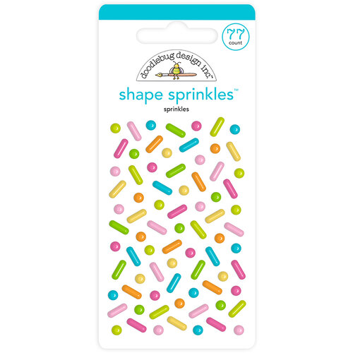 Doodlebug Design - Hey Cupcake Collection - Stickers - Shape Sprinkles - Enamel - Sprinkles