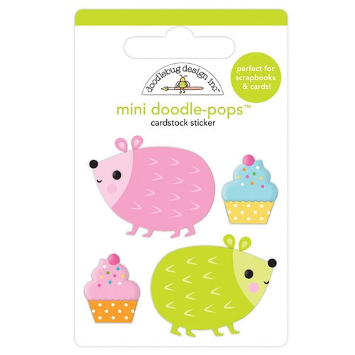 Doodlebug Design - Hey Cupcake Collection - Stickers - Mini Doodle-Pops - Hedge Hugs