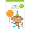 Doodlebug Design - Party Time Collection - Doodle-Pops - 3 Dimensional Cardstock Stickers - Monkey Business