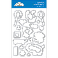 Doodlebug Design - Party Time Collection - Doodle Cuts Dies - Party Animals - Boy