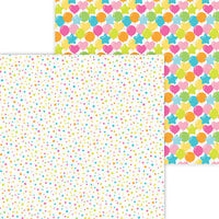 Doodlebug Design - Hey Cupcake Collection - 12 x 12 Double Sided Paper - Funfetti