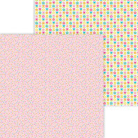 Doodlebug Design - Hey Cupcake Collection - 12 x 12 Double Sided Paper - Cupcake Sprinkles