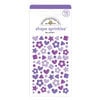 Doodlebug Design - Stickers - Sprinkles - Self Adhesive Enamel Shapes - Lilac Confetti