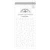 Doodlebug Design - Stickers - Sprinkles - Self Adhesive Enamel Shapes - Lily White Confetti