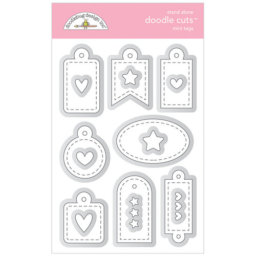 Doodlebug Design - All Occasion Collection - Doodle Cuts - Metal Dies - Mini Tags