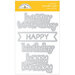 Doodlebug Design - All Occasion Collection - Doodle Cuts - Metal Dies - Happy Birthday