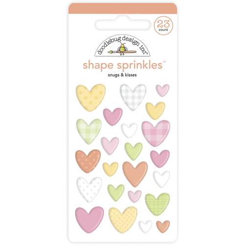 Doodlebug Design - Bundle of Joy Collection - Stickers - Shape Sprinkles - Enamel - Snugs and Kisses