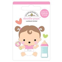 Doodlebug Design - Bundle of Joy Collection - Stickers - Doodle-Pops - Sweet Girl